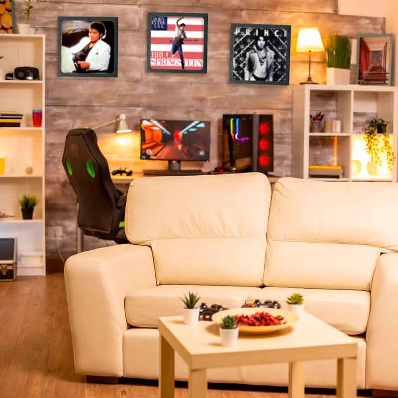 cuadro para discos de vinilo